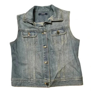 Chaps vintage vest
Shoulder: 14.8 inches
Width: 17.8 inches
Length: 19.7 inches